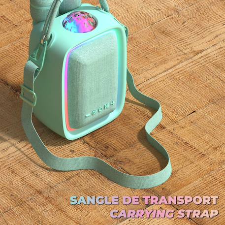 Enceinte & karaoké lumineuse - singy party bleu Vert d'eau 5 - vertbaudet enfant 