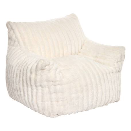 Fauteuil côtelé compressé - muzi Blanc 1 - vertbaudet enfant 