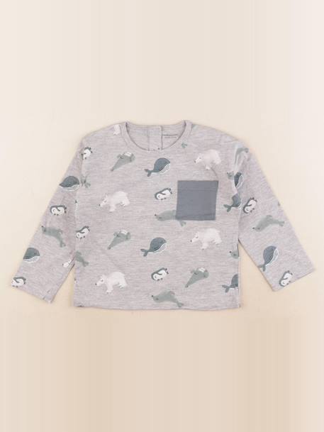 Tee-shirt - 36 mois Gris 1 - vertbaudet enfant 