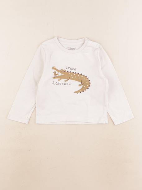 Tee-shirt - 18 mois Blanc 1 - vertbaudet enfant 