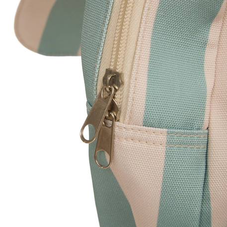 Sac à dos enfant basco avec pochette isolante 6l rayé Vert 5 - vertbaudet enfant 
