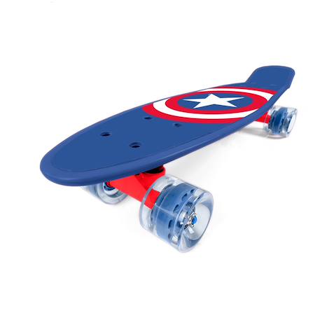 Penny board captain america Bleu-rouge-blanc 3 - vertbaudet enfant 