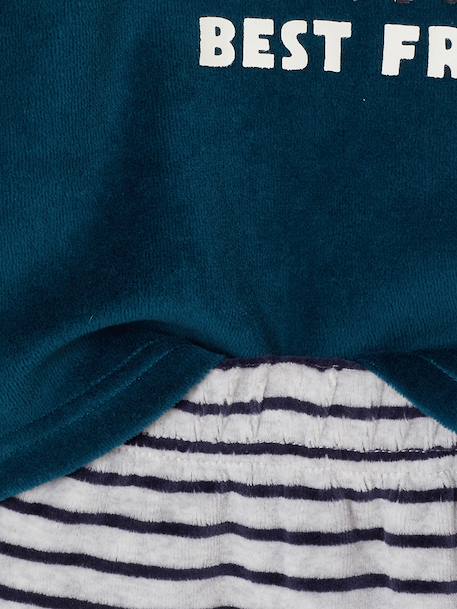 Lot de 2 pyjamas garçon velours marine 10 - vertbaudet enfant 