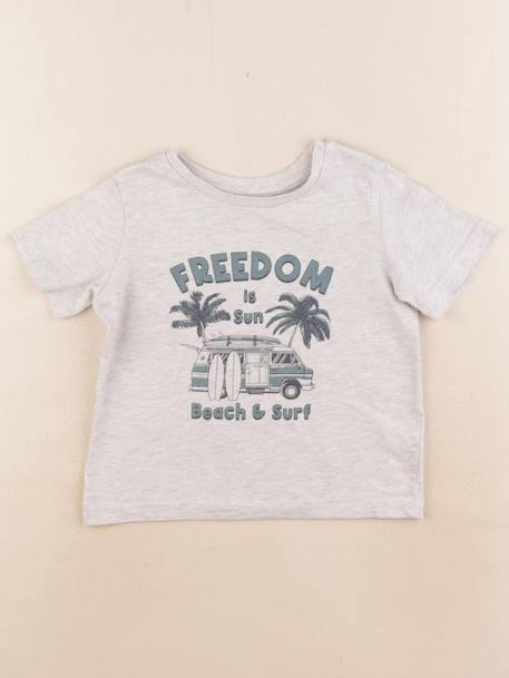 Tee-shirt - 4 ans Gris 1 - vertbaudet enfant 