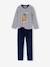 Lot de 2 pyjamas garçon velours marine 1 - vertbaudet enfant 