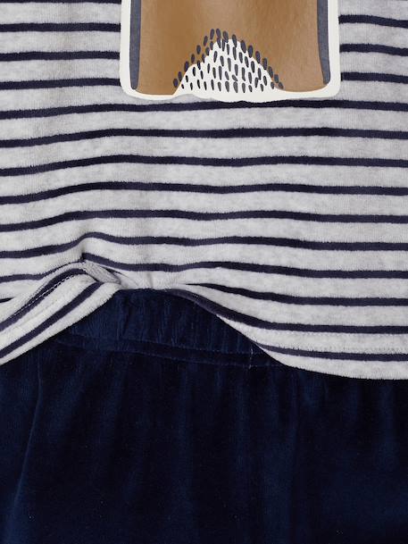 Lot de 2 pyjamas garçon velours marine 8 - vertbaudet enfant 