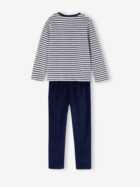 Lot de 2 pyjamas garçon velours marine 11 - vertbaudet enfant 