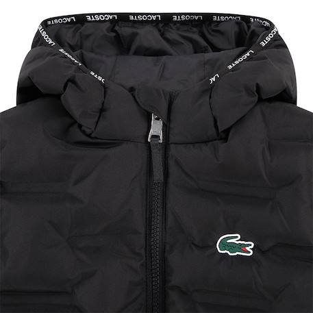 Doudoune à capuche enfant Gris antra+Noir, blanc 7 - vertbaudet enfant 