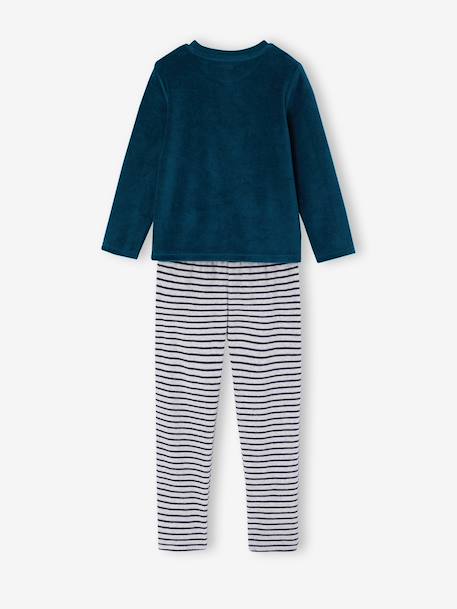 Lot de 2 pyjamas garçon velours marine 12 - vertbaudet enfant 