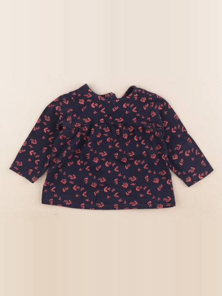 Tee-shirt - 6 mois Bleu, rose 1 - vertbaudet enfant 