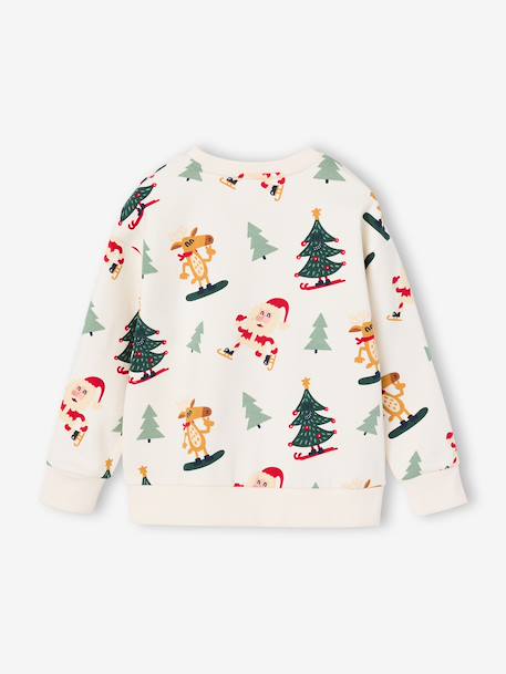Sweat col rond garçon écru 2 - vertbaudet enfant 