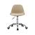 Chaise de bureau enfant à roulettes ajustable piètement chromé - manel Beige+Blanc+Moutarde+Rose pâle+Vert clair 3 - vertbaudet enfant 