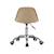 Chaise de bureau enfant à roulettes ajustable piètement chromé - manel Beige+Blanc+Moutarde+Rose pâle+Vert clair 4 - vertbaudet enfant 