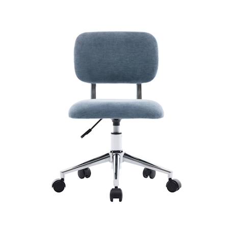Chaise de bureau enfant à roulettes ajustable tissu chenille - amory kid Beige+Bleu+Kaki 9 - vertbaudet enfant 