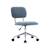 Chaise de bureau enfant à roulettes ajustable tissu chenille - amory kid Beige+Bleu+Kaki 8 - vertbaudet enfant 