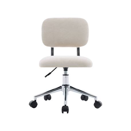 Chaise de bureau enfant à roulettes ajustable tissu chenille - amory kid Beige+Bleu+Kaki 3 - vertbaudet enfant 