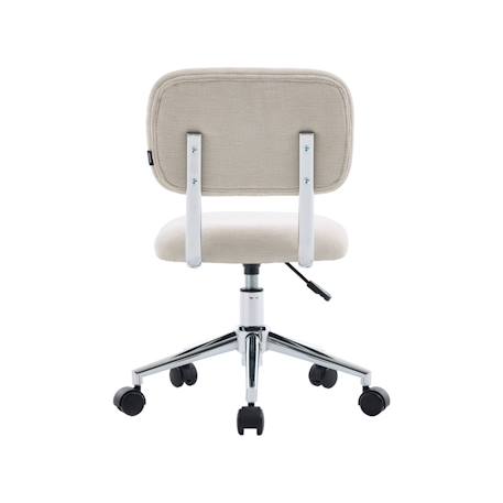 Chaise de bureau enfant à roulettes ajustable tissu chenille - amory kid Beige+Bleu+Kaki 4 - vertbaudet enfant 