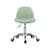 Chaise de bureau enfant à roulettes ajustable piètement chromé - manel Beige+Blanc+Moutarde+Rose pâle+Vert clair 27 - vertbaudet enfant 