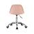 Chaise de bureau enfant à roulettes ajustable piètement chromé - manel Beige+Blanc+Moutarde+Rose pâle+Vert clair 22 - vertbaudet enfant 