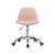 Chaise de bureau enfant à roulettes ajustable piètement chromé - manel Beige+Blanc+Moutarde+Rose pâle+Vert clair 21 - vertbaudet enfant 