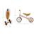 Draisienne Tricycle Kinderkraft CUTIE avec Selle Réglable, Roues EVA Increvables, Guidon Sécurisé et Poignées TPR Beige+Rose 12 - vertbaudet enfant 