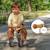 Draisienne Tricycle Kinderkraft CUTIE avec Selle Réglable, Roues EVA Increvables, Guidon Sécurisé et Poignées TPR Beige+Rose 3 - vertbaudet enfant 