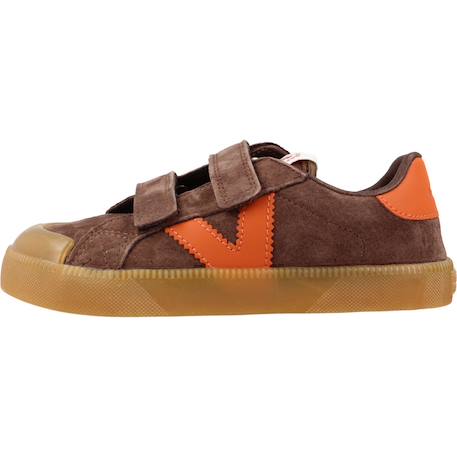 Baskets garçon à scratch Marron marron 2 - vertbaudet enfant 