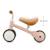 Draisienne Tricycle Kinderkraft CUTIE avec Selle Réglable, Roues EVA Increvables, Guidon Sécurisé et Poignées TPR Beige+Rose 10 - vertbaudet enfant 