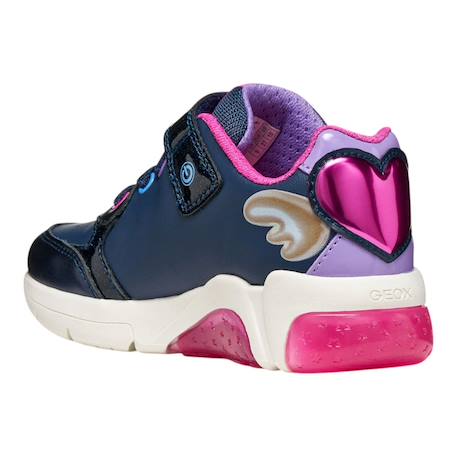 Baskets fille Stitch Bleu marine/fuchsia 3 - vertbaudet enfant 