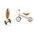 Draisienne Tricycle Kinderkraft CUTIE avec Selle Réglable, Roues EVA Increvables, Guidon Sécurisé et Poignées TPR Beige+Rose 6 - vertbaudet enfant 
