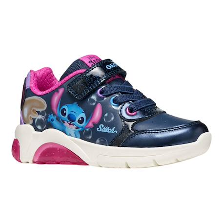 Baskets fille Stitch Bleu marine/fuchsia 2 - vertbaudet enfant 