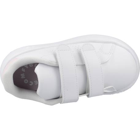 Baskets fille à scratch Blanc white 6 - vertbaudet enfant 