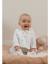Lot de 3 bavoirs mousseline de coton bio et éponge Blanc, rose 3 - vertbaudet enfant 