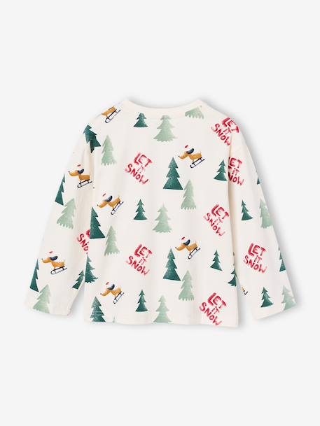 T-shirt manches longues garçon écru 2 - vertbaudet enfant 