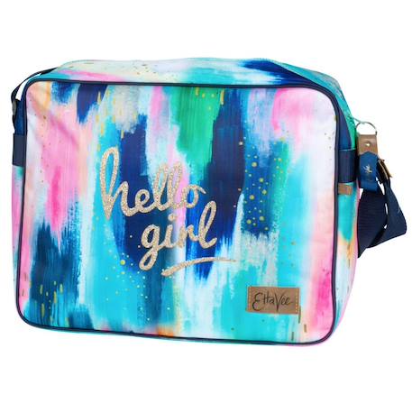 Sac besace ettavee 36 cm (chic) Bleu+Multicolore 3 - vertbaudet enfant 