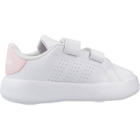 Baskets fille à scratch Blanc white 1 - vertbaudet enfant 
