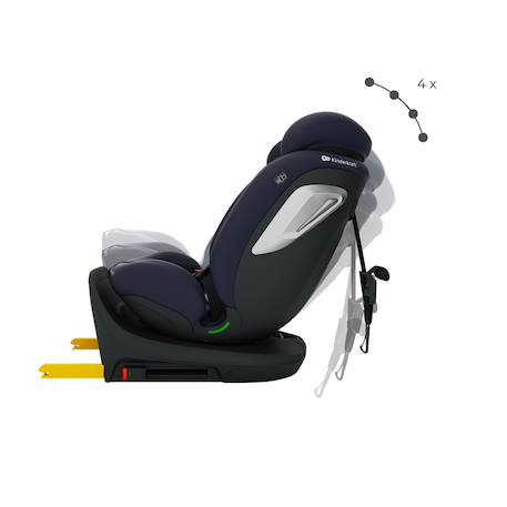 Siège auto I-GROW 2 PLUS, i-size 4-en-1   40-150 cm pivotant 360°, isofix, top tether, dos et face route, protection latérale, inclinable, ventilation, évolutif 0-12 ans Bleu+Gris+Noir+Vert 4 - vertbaudet enfant 