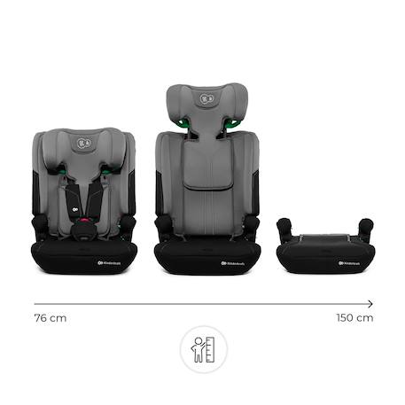 Siège auto Kinderkraft I-COMFY i-Size 76-150 cm évolutif 3 en 1 sans isofix Noir Gris+Noir+Rosa 2 - vertbaudet enfant 
