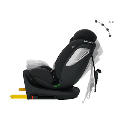 Siège auto I-GROW 2 PLUS, i-size 4-en-1   40-150 cm pivotant 360°, isofix, top tether, dos et face route, protection latérale, inclinable, ventilation, évolutif 0-12 ans Bleu+Gris+Noir+Vert 16 - vertbaudet enfant 