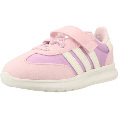 Baskets fille modèle run 70s à scratch Rose lila 4 - vertbaudet enfant 