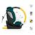 Siège auto I-GROW 2 PLUS, i-size 4-en-1   40-150 cm pivotant 360°, isofix, top tether, dos et face route, protection latérale, inclinable, ventilation, évolutif 0-12 ans Bleu+Gris+Noir+Vert 23 - vertbaudet enfant 