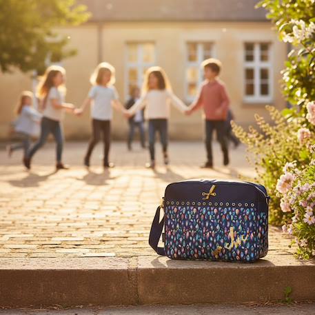 Sac besace ettavee 36 cm (chic) Bleu+Multicolore 2 - vertbaudet enfant 
