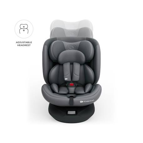 Siège auto I-GROW 2 PLUS, i-size 4-en-1   40-150 cm pivotant 360°, isofix, top tether, dos et face route, protection latérale, inclinable, ventilation, évolutif 0-12 ans Bleu+Gris+Noir+Vert 10 - vertbaudet enfant 