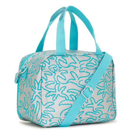 Sac repas kipling miyo 25 cm - sac goûter Bleu chiné+Bleu turquoise+Gris 8 - vertbaudet enfant 
