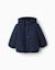 Doudoune avec capuche et doublure en polaire Bleu foncé+Rose 2 - vertbaudet enfant 