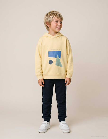 Ensemble sweat et pantalon de jogging avec imprimé Jaune 1 - vertbaudet enfant 