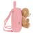 Sac à dos maternelle garçon peluche avec ourson amovible Beige+Bleu+Rose 8 - vertbaudet enfant 