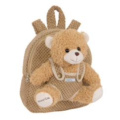 -Sac à dos maternelle garçon peluche avec ourson amovible