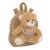 Sac à dos maternelle garçon peluche avec ourson amovible Beige+Bleu+Rose 1 - vertbaudet enfant 