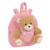Sac à dos maternelle garçon peluche avec ourson amovible Beige+Bleu+Rose 7 - vertbaudet enfant 